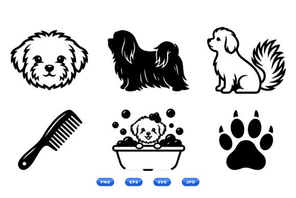 Cute Dog Grooming Clipart Review