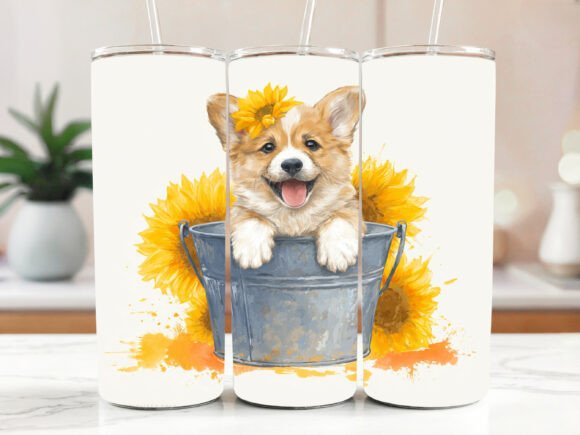 Orgi Dog Tumbler Wrap Sublimation Design