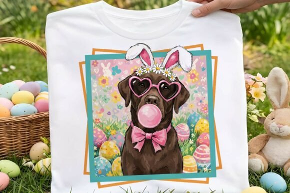 Preppy Easter Labrador Retriever Dog Png